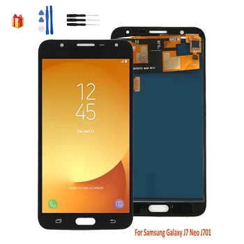 

AMOLED For Samsung Galaxy J7 Neo Display J701F J701M J701MT Touch Screen + LCD Display Digitizer Assembly Replacement Display