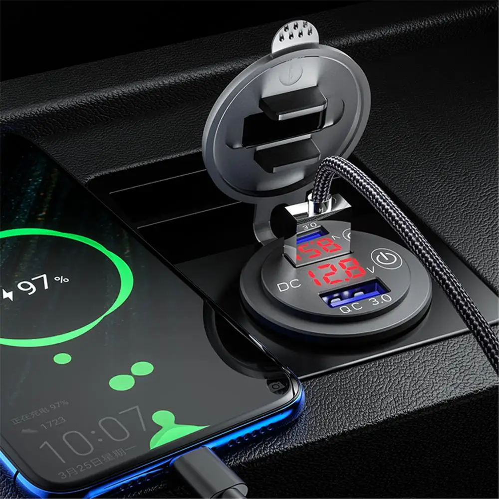 Двойное QC 3 0 36 Вт USB быстрое зарядное устройство розетка адаптер питания