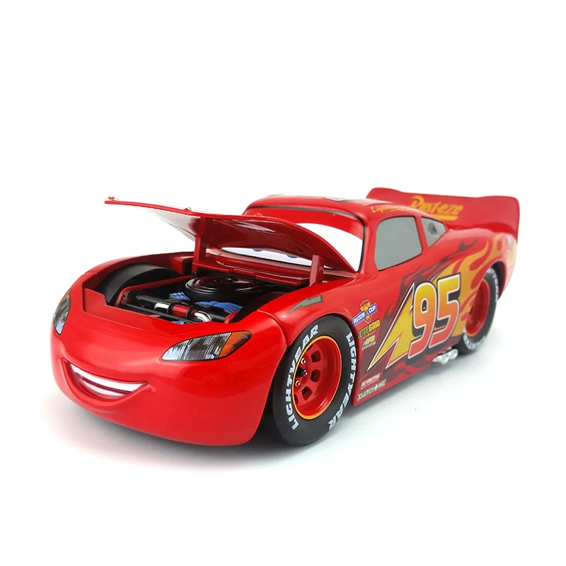 Disney Pixar Cars 3 большой № 95 Молния Маккуин Круз Рамирез Джексон шторм металлический литой автомобиль 1:24 подарок для детей - Цвет: Lightning Mcqueen