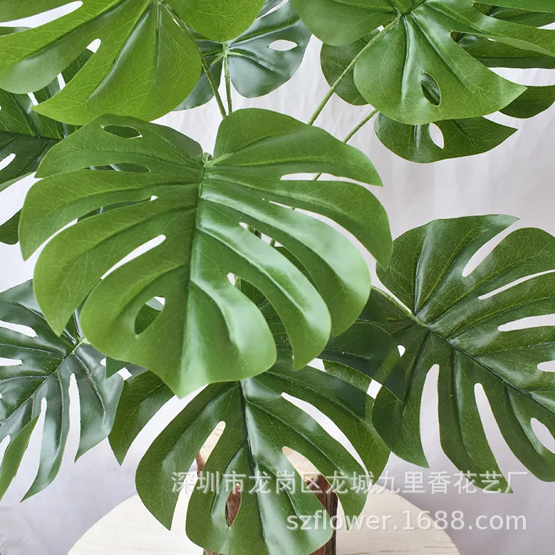 Branches Simulation Turtle Leaf Green Plant Artificial Plants Simulative Tropical Palm Plants Fake Party Plant Home Decoration