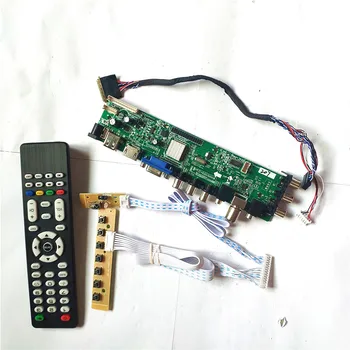 

Fit B116XW01 V.0/V.1 B116XW02 V.0/V.1 upgrade 40pin LVDS 1366*768 AV HDMI VGA USB DVB 3663 TV digital screen LCD drive board Kit