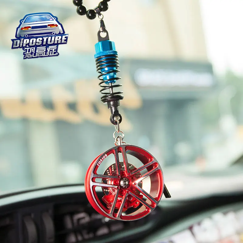 BBS shock absorber hub rear-view mirror mount hellaflush Chao brand aluminium alloy car interior mount - Название цвета: Золотой