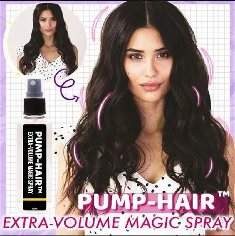 PUMP-HAIR Extra-Volume Magic Spray Hairspray Instant Volumizing Pump Up Hair Roots Spray Strong Hair Styling Gel