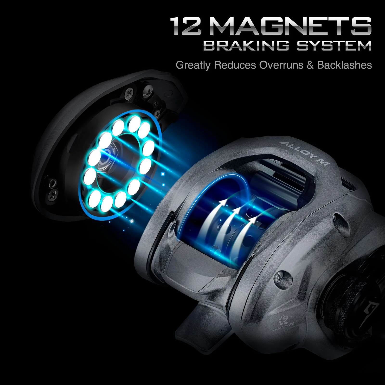US $68.62 Piscifun Alloy M Metal Baitcasting Reel 10KG 22LB Max Drag with High Low Speed Shield Bearings Strong Salt Water Fishing Reel