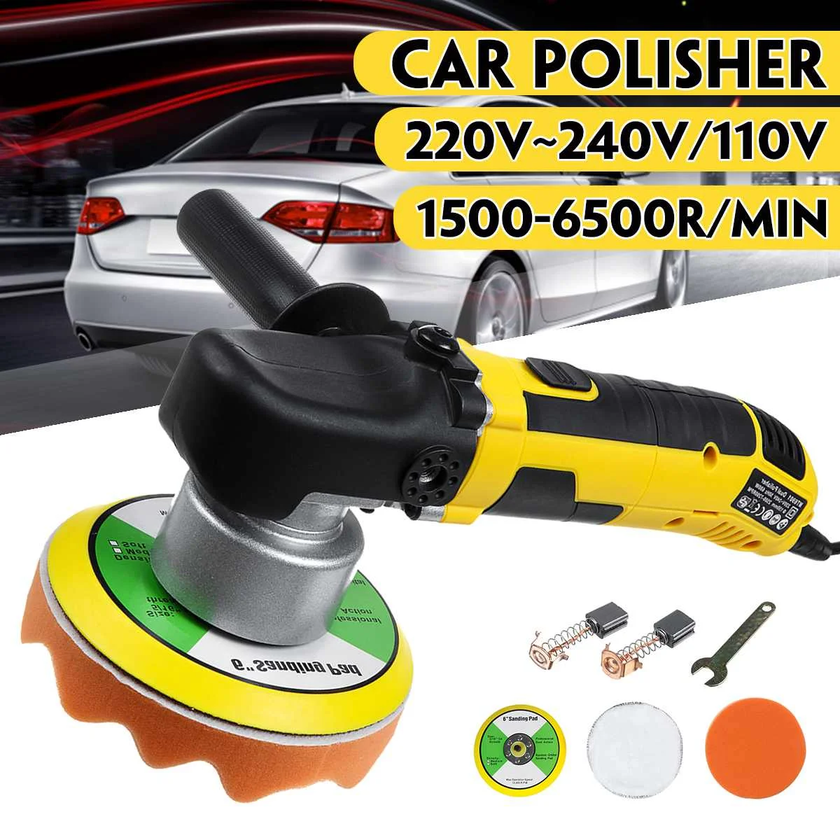 

Dual Action Polishing Machine Car Polisher Electric Input Power 680w 1500-6500R Car Polisher Machine Polisher Car Polisher