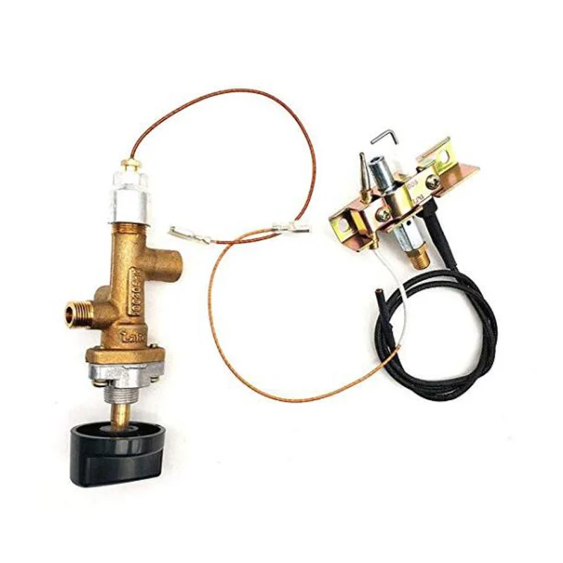 1Piece Propane Fire Pit Main Control Brass Safety Valve Fireplaces Replacement Pilot Assembly Kit