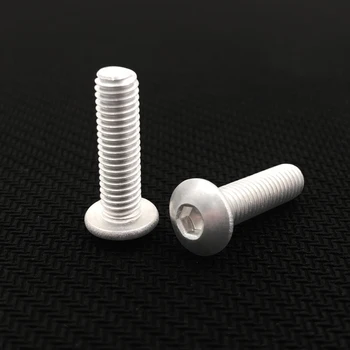 

20pcs M5 Allen pan head screws hexagon socket round headel screw mechanical bolts aluminum alloy bolt 8mm-20mm long