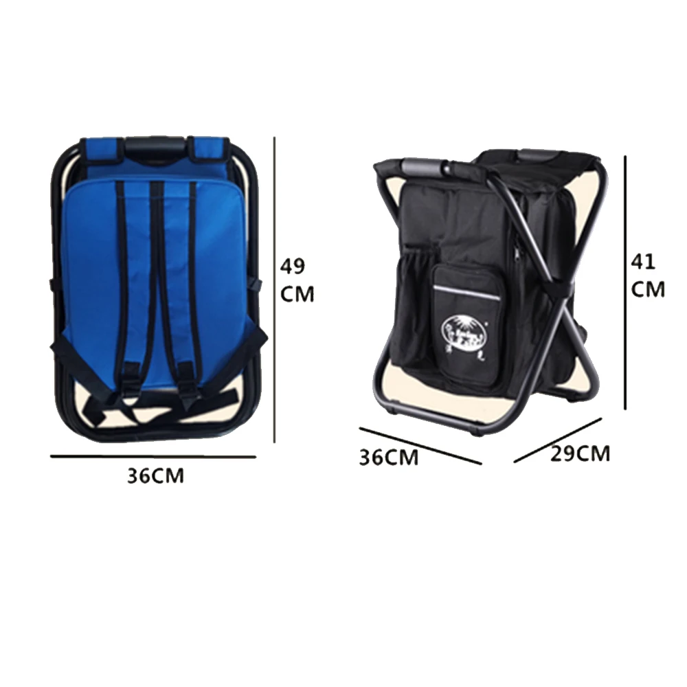 Folding stool portable ice bag stool with insulation bagback fishing stool beach chair outdoor refrigerator stool Folding stool portable ice bag stool with insulation bagback fishing stool beach chair outdoor refrigerator stool