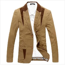 Brand Mens Corduroy Blazers Autumn Spring Fashion Male Slim Fat Casual Suit Jacket Men Blazer Masculino Clothing Vetement Homme