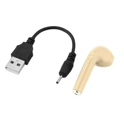 I7sTWS Беспроводные Bluetooth 5,0 наушники мини-вкладыши стерео наушники спортивные handsree гарнитура микрофон бинауральные звонки для Android Smartphone - Цвет: Single Golden Left