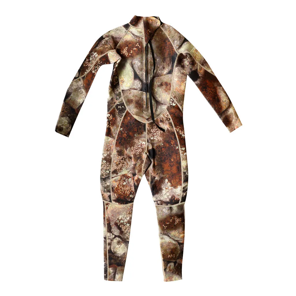 Men Camo Camouflage 3mm Neoprene Zip Back Scuba Diving Spearfishing Wetsuit