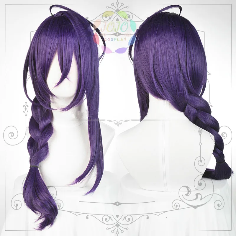 

Ensemble Ayase Mayoi Purple Long Braid ALKALOID Anime Synthetic Hair Carnival Halloween Party Role Play Cosplay + Free Wig Cap