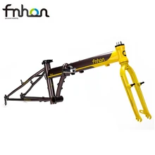 Fnhon хромированная стальная складная рама для велосипеда, вилка из сплава, 20 дюймов, 406, 451 обода, набор тормозных рам, 22 дюйма, складная рама