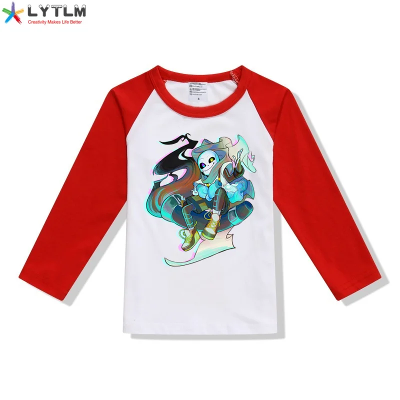 LYTLM/одежда на Хэллоуин для маленьких мальчиков футболки для мальчиков детская футболка Размер 10 костюм с длинными рукавами для девочек Модальные футболки для больших девочек