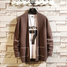 Мужской свитер осень и зима Пара Вязаный Кардиган Свободный дикий свитер Молодежная индивидуальность модный тренд мужская одежда