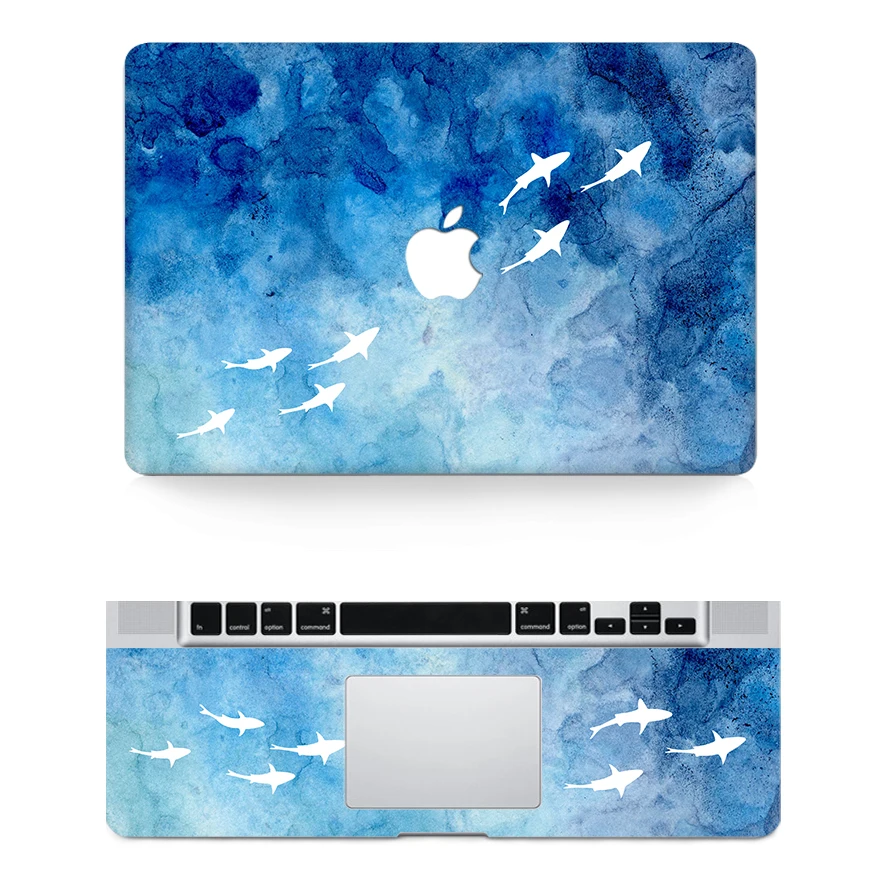 Top Keyboard Cover Текстурная наклейка для ноутбука, защитная пленка, виниловые наклейки для Macbook Air Pro retina 1" 12" 1" 15 A1278 A1932 A1466 - Цвет: Top Keyboard Cover