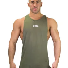 Одежда для фитнеса, спортивный жилет, летняя модная мужская быстросохнущая майка с вырезом лодочкой и принтом I-shaped, плотный жилет