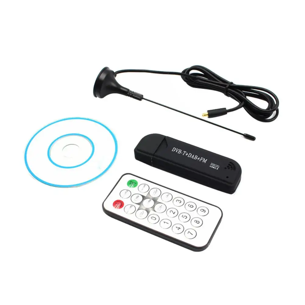 USB 2 0 DVB T + DAB FM RTL2832 R820T2 SDR цифровой ТВ тюнер цифровое эфирное видео автоматическое