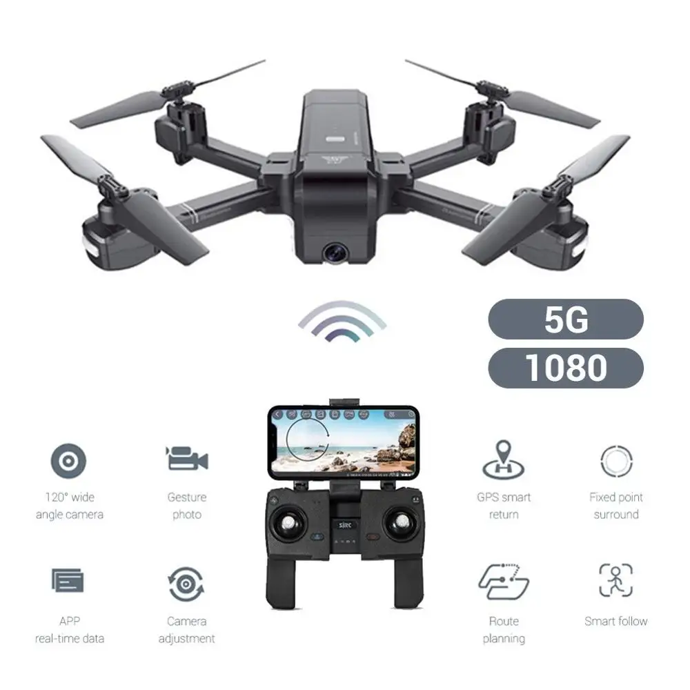Wifi FPV Дроны с камерой HD 720P 1080P селфи Дрон двойной gps динамический следить за одной кнопкой автоматического возврата игрушечный Квадрокоптер