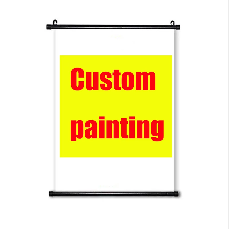 25 x 35cm Your Picture Family Baby Favorite Photo Anime Canvas Custom Print Poster Scroll Wall Hanging Painting | Игрушки и хобби