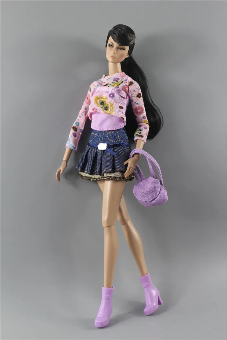 Новые стили одежды куклы игрушки платье юбки брюки для fr BB 1:6 куклы A173