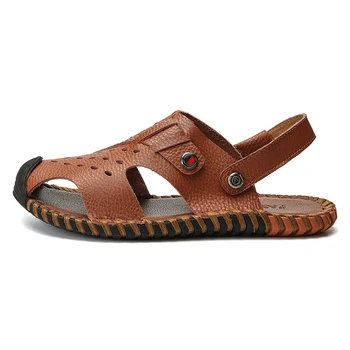 

genuine uomo for playa sandals men v da sandal sandalen para ete rasteira sandali piel cuero beach sandale slide de sandalia