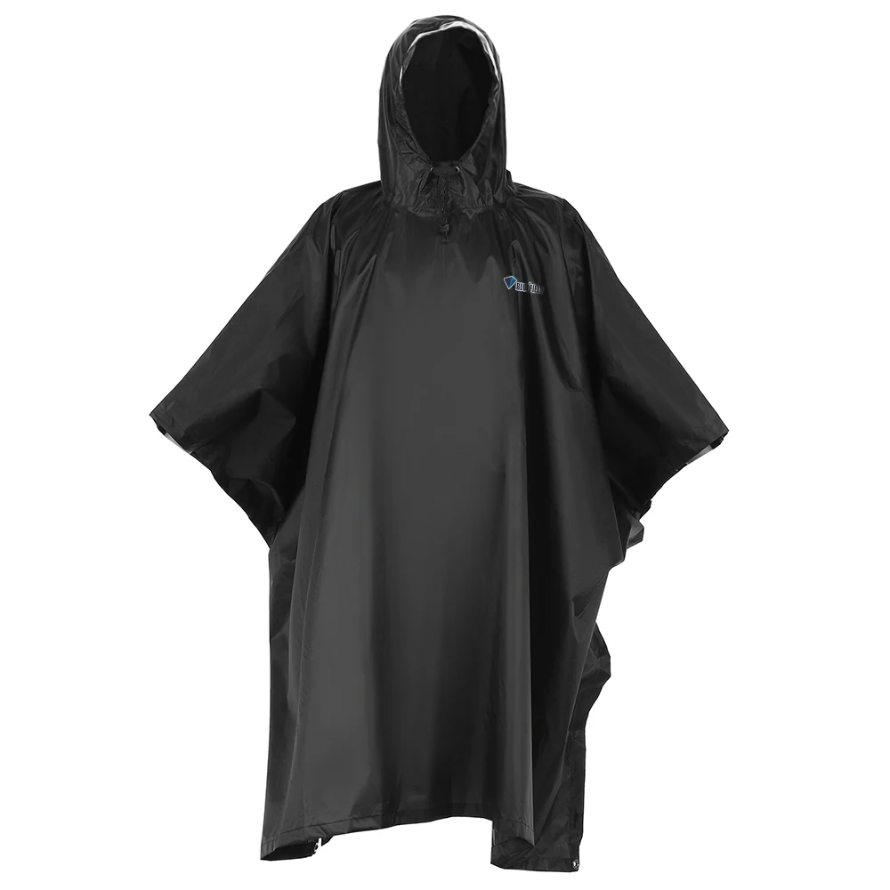 Rain Poncho Waterproof Raincoat with Hood Cycling Rain Cover Hiking Hooded Coat Jacket Motorcycle Poncho Picnic Mat