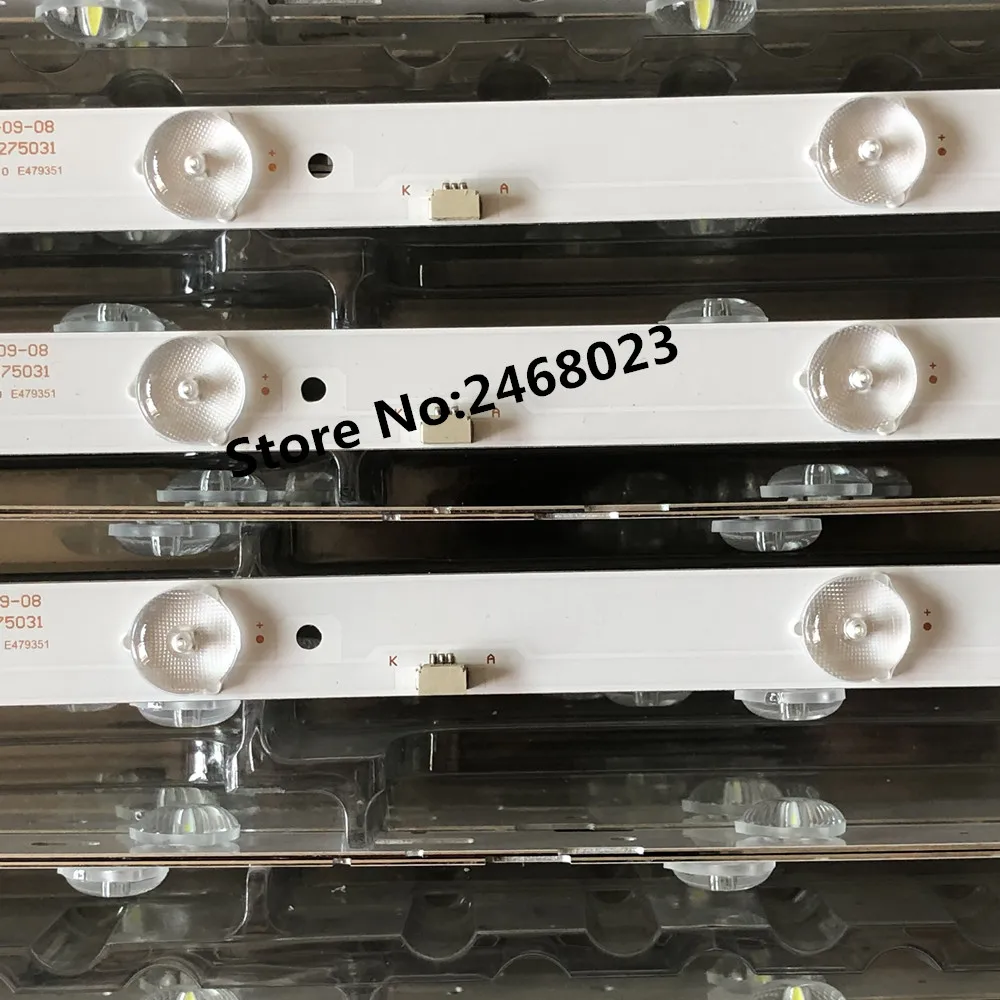 Светодиодный Подсветка полосы GC275D06 ZC14F 03 303GC275031 для 28PHF2056/T3 1 шт. = 6 светодиодный