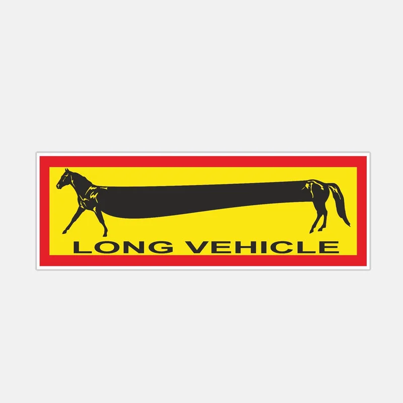 

Interesting Car Sticker Styling Horse Long Vehicle Warning Animal Motorcycle Accessories KK Vinyl Cover Scratches Waterproof PVC