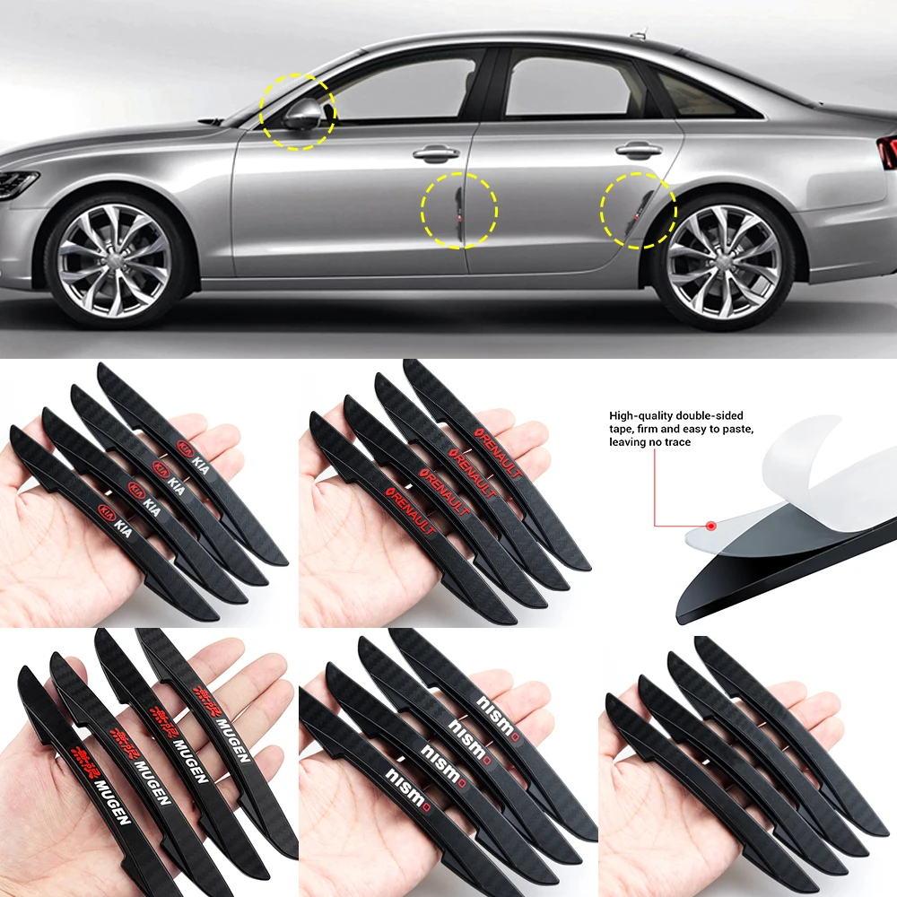 4 шт. автомобиль Боковая дверь протектора края полосы Защита от царапин бампер