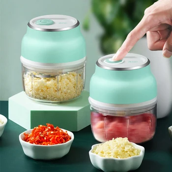 

Electric Mini Food Garlic Vegetable Chopper Grinder Crusher Press for Nut Meat Fruit Onion Multi-function Processor Kitchen Tool