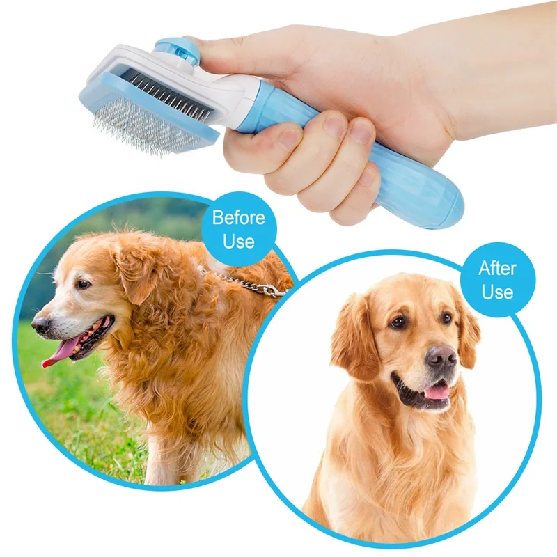 

Slicker Dog Comb Brush Pet Grooming Brush Daily Use To Clean Loose Fur Dirt Great For Dogs and Cats With Medium Long Hair