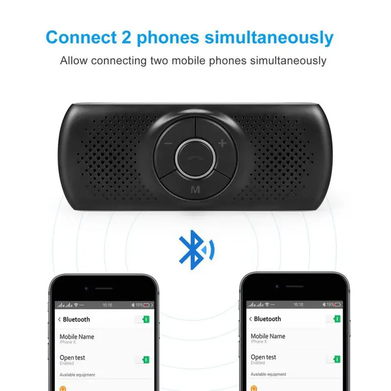 Balight автомобильное зарядное устройство ручной работы для смартфонов комплект беспроводной связи bluetooth для автомобиля набор Громкая связь динамик телефон многоточечный Солнцезащитный козырек динамик