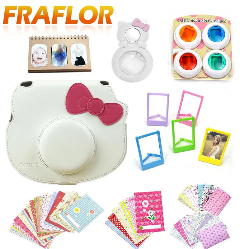 Fujifilm Instax hello kitty Аксессуары чехол для камеры сумка на плечо селфи объектив цветные фильтры фотоальбом фоторамки набор