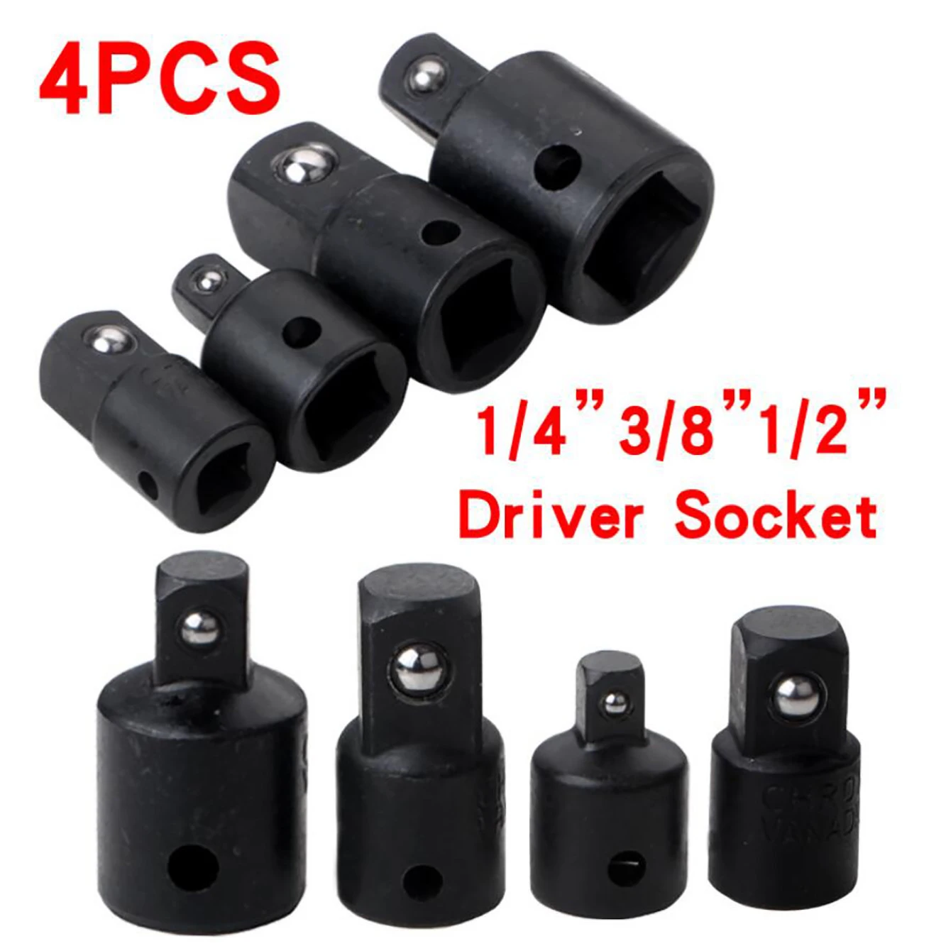 4pcs 1 4 3 8 1 2 Drive Socket Adapter Converter Reducer Air Impact Craftsman Socket Wrench Adapter Hand Tools Set Electric Wrenches Aliexpress