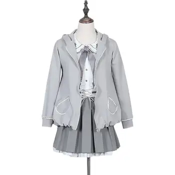 

2020 New Spring Dress Soft Sister Student Social Daily Uniform Female College Style Two Piece Dress Suit Cute Fashion Style