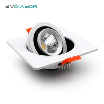 

360 Degree Adjustable LED Downlight 5W 7W 10W 12W Square Ceiling lamp Dimmable LED Spot Light For Corridor Bedroom LED Lamp
