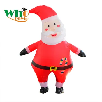 

Christmas Santa Claus Inflatable Costume Adult Blow Up Costume for Women Men Cosplay Party Outfits Christmas Gift Funny Suit