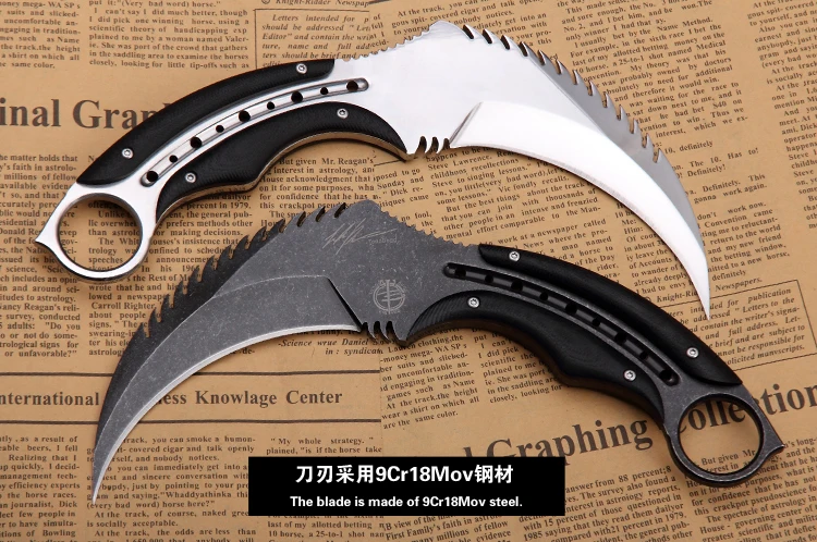 MAD BULL фиксированный Karambit 9cr18mov лезвие сталь+ G10 Ручка уличный кемпинг тактический охотничьи ножи утилита выживания EDC инструмент