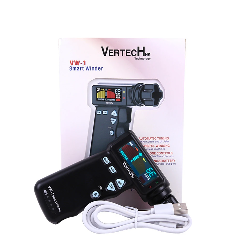Automatic Electric Smart Guitar Use Winder Easy Control Efficient Tuner Time Saving Pickup Portable Practical Accuracy