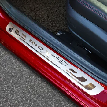 

Auto Sticker For Kia Rio 3 4 k2 X-Line Accessories 2010-2020 Stainless Steel Door Sill Scuff Plate Car Styling Protector