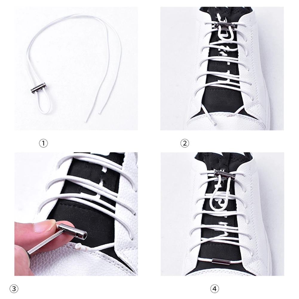 1 pair Canvas Sport Quick Shoelace No Tie Quick Easy Running Sneaker Lazy Shoelaces Elasticity Simple Shoe Laces Strings New 1 pair Canvas Sport Quick Shoelace No Tie Quick Easy Running Sneaker Lazy Shoelaces Elasticity Simple Shoe Laces Strings New