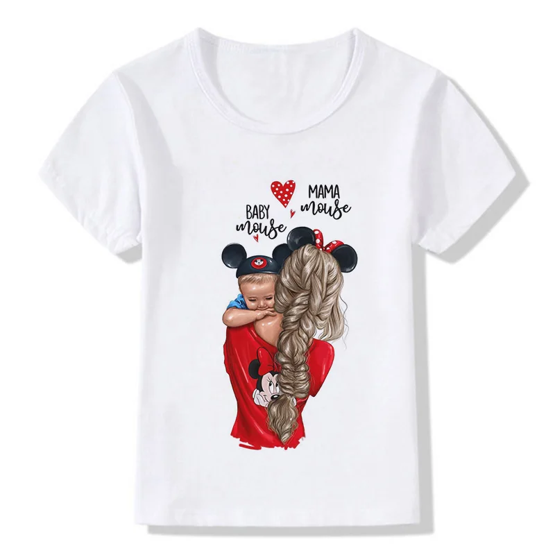 ZZSYKD/Летняя футболка для маленьких девочек с изображением супермамы модные футболки для мальчиков Милая Детская футболка с принтом «Love Life» для мамы и ребенка