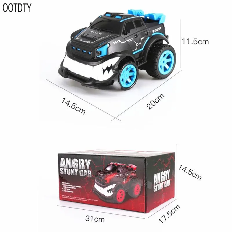 Акула зубы вращающийся дрейф дистанционного управления автомобиль Rc автомобиль высокоскоростной 3D флип