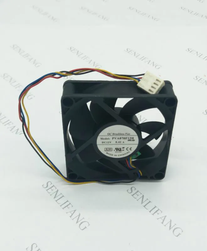 Для PVA070F12H-P01-AD 12V 0.42A 7 см 4 провода 70X70X20 мм