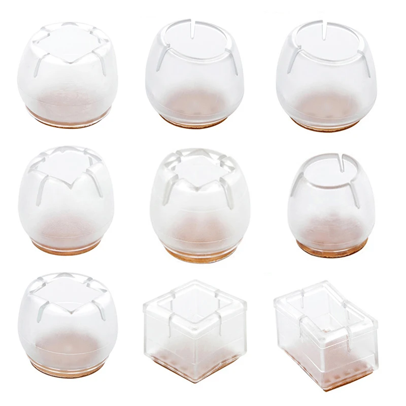 

1pcs Silicone Chair Leg Caps Feet Pads Furniture Table Covers Socks Floor Protectors Round Bottom Non-Slip Cups Home tool