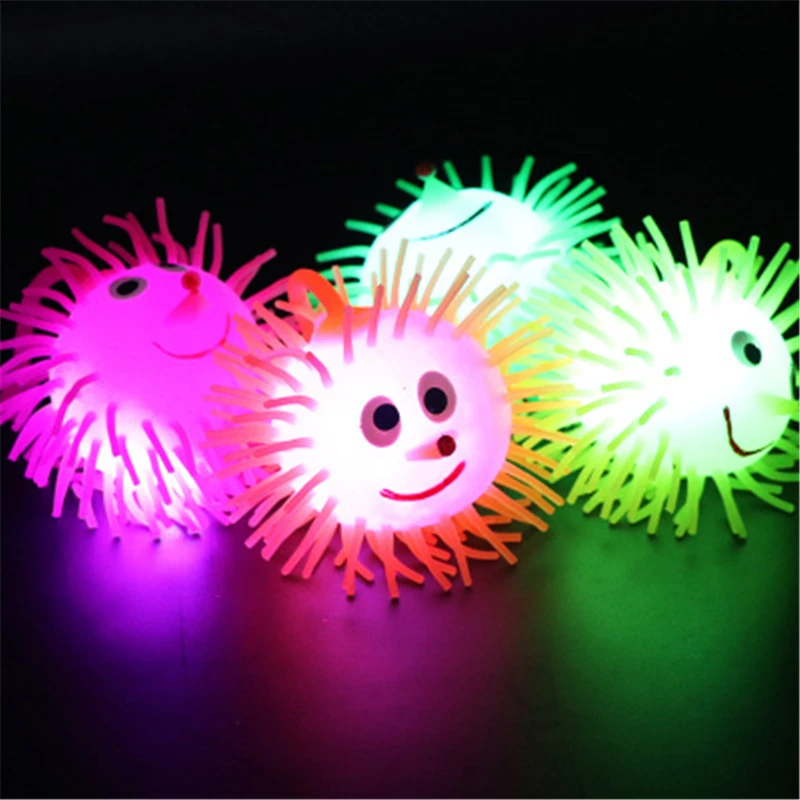 

Glowing Decompression Anti Stress Flash Hedgehog Ball Light Glow In The Dark Kids Toy Flash Toys LED Stars Shine