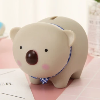

Household Cute Cartoon Animal Piggy Bank Portable Vinyl Pvc Piggy Bank For Children Desktop Decoration Craft