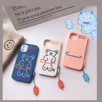 

2020 NEW 3D Cute Cartoon Phone Case for iPhone 11 xs max xr xs x Full Cover Shockproof Bear Case for iPhone 6 6s 7 8 plus Funda