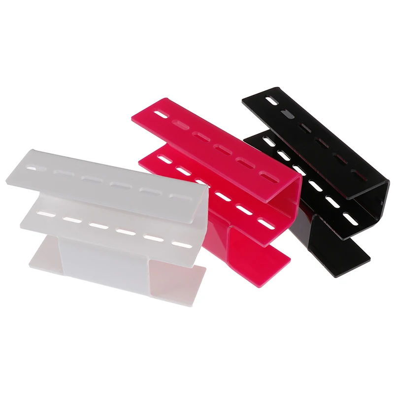 Acrylic 6 Holes Eyelash Tweezers Storage Rack Eyelash Lash Extension Tools Holder Stand Organizer Nail Beauty Tools Shelf
